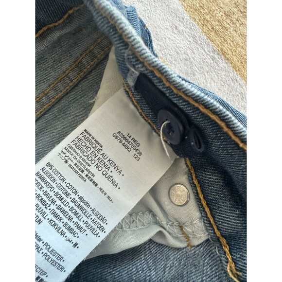 LEVIS Girls Mini Mom Denim Shorts Size 14 - Picture 5 of 7